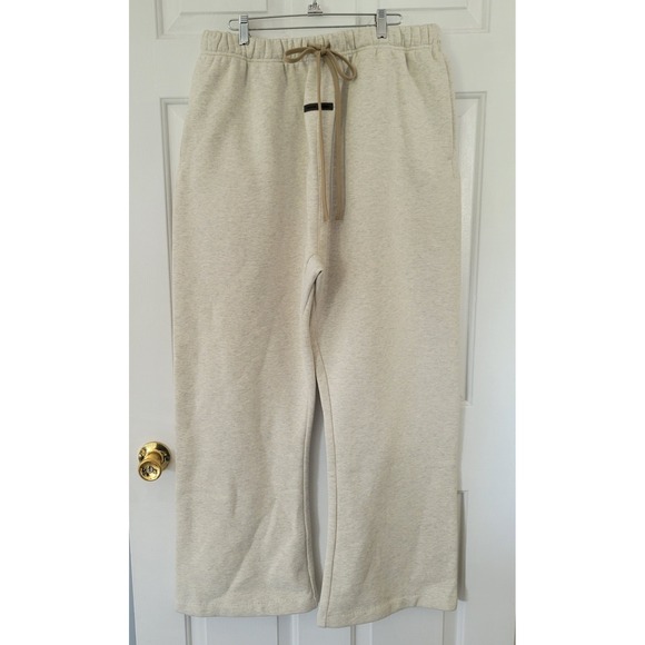 Fear of God Other - Fear Of‎ God Essentials FOG Flare Sweatpants Mens Large Cream Oatmeal NWOT